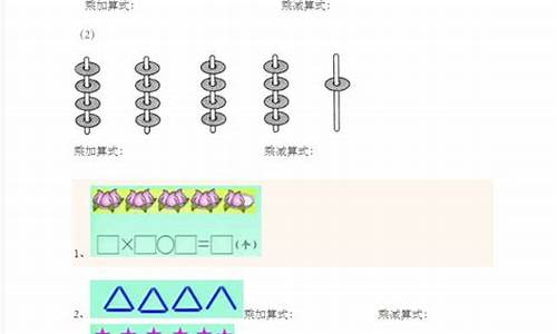 看图写乘加乘减算式：二年级上册数学拓展课