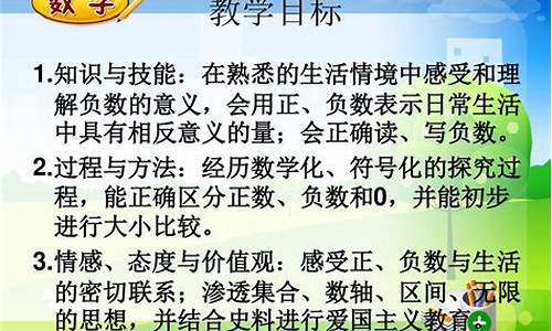 数学新视角：负数的认识与奥秘探索