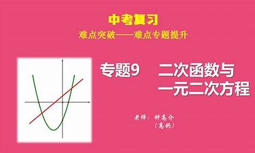 与方程关联：二次函数的拓展