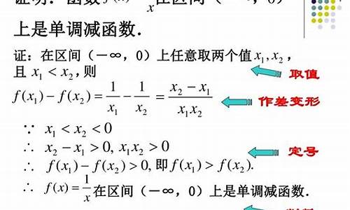 函数在高一：单调性的意义